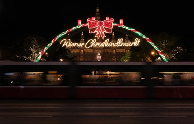 Vienna christmas market entrance
