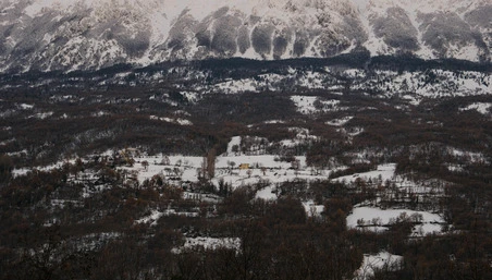 Abruzzo mountains with snow